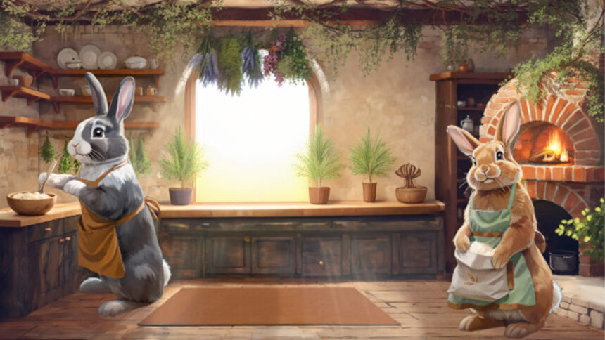 Cinnabunny capa / jogos coelhos páscoa